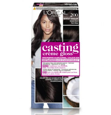 6x L'Oréal Casting Crème Gloss Haarkleuring 200 Intens Zwart - Midnight Chocolate