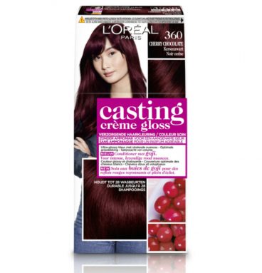 L'Oréal Casting Crème Gloss Haarkleuring 360 Cherry Chocolate - Kersen Zwart