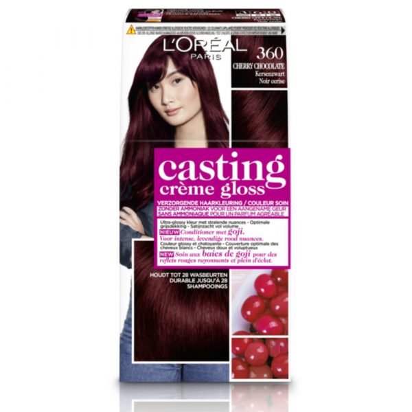 L'Oréal Casting Crème Gloss Haarkleuring 360 Cherry Chocolate - Kersen Zwart