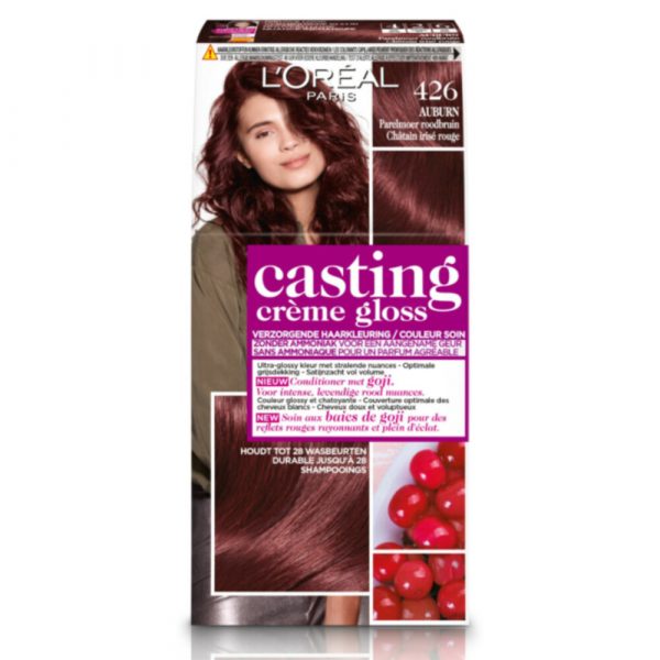 6x L'Oréal Casting Crème Gloss Haarkleuring 426 Auburn - Parelmoer Roodbruin