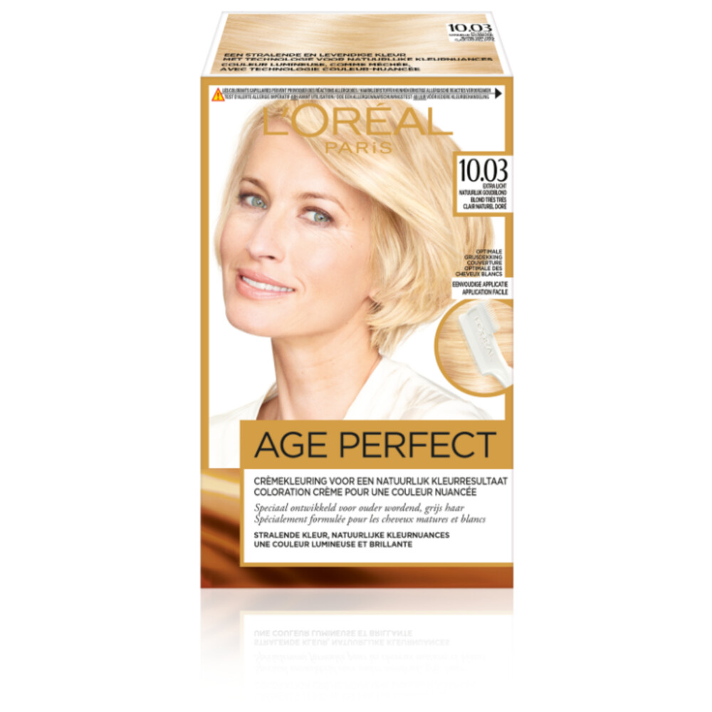 L'Oréal Excellence Age Perfect Haarverf 10.03 Extra Licht Natuurlijk Goudblond