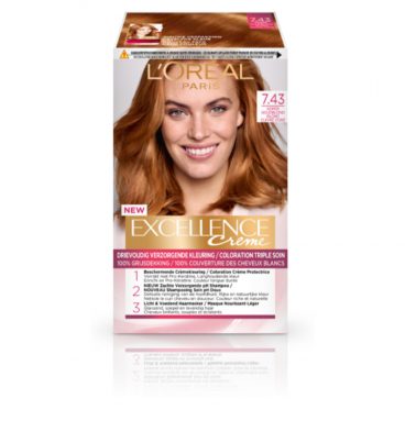 L'Oréal Excellence Creme 7.43 Koper Goudblond