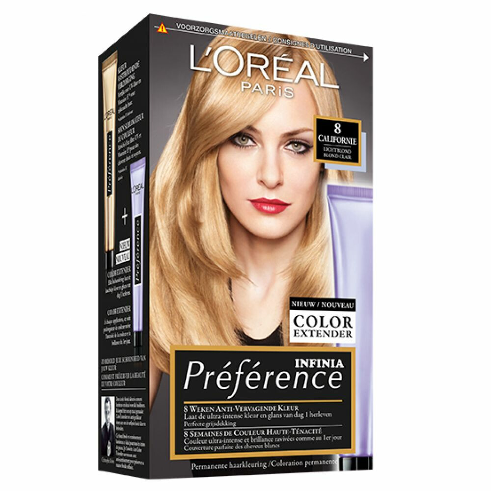 L'Oréal Preference Haarkleuring 08 California - Lichtblond