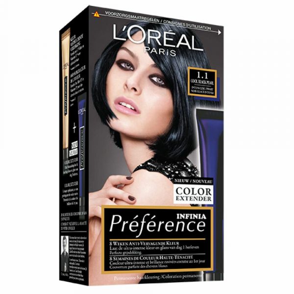 L'Oréal Preference Haarkleuring 1.1 Manhattan - Intens IJzig Zwart