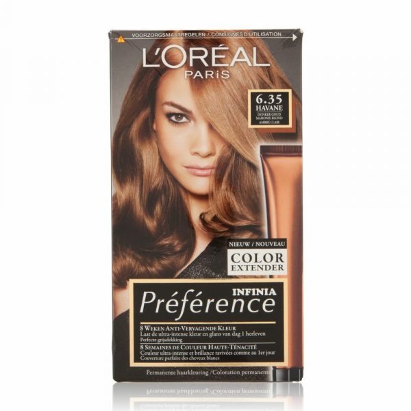 L'Oréal Preference Haarkleuring 6.35 Havana - Donker Goud Mahonie Blond