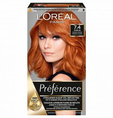 L'Oréal Preference Haarkleuring 7.4 Intens Koperrood