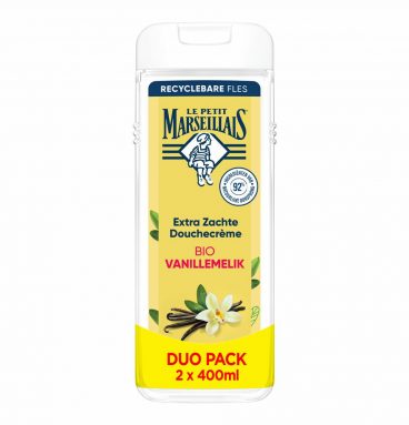 Le Petit Marseillais Douchecrème Vanilla Milk 2x400 ml