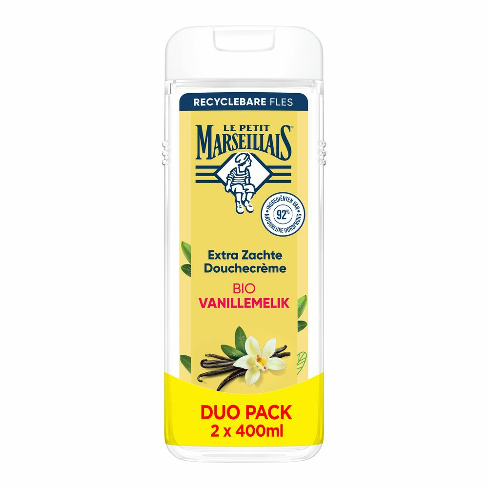 Le Petit Marseillais Douchecrème Vanilla Milk 2x400 ml