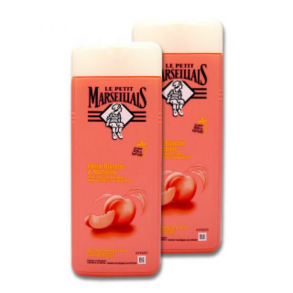 Le Petit Marseillais Douchegel Bio White Peach&Bio Nectarine 2x400 ml