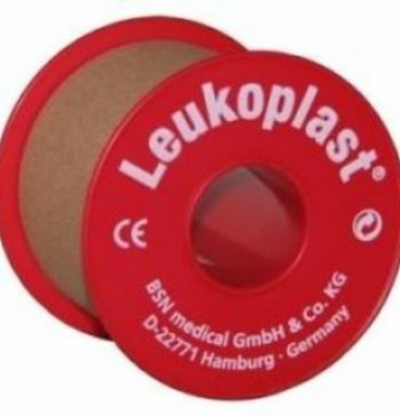 2x Leukoplast Hechtpleister 5 m x 5 cm