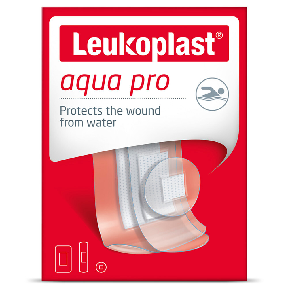 10x Leukoplast Pleister Aqua Pro 20 stuks