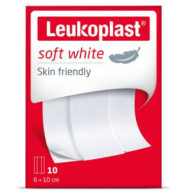 Leukoplast Wondpleisters Zacht 8 x 10 cm Soft White 10 stuks