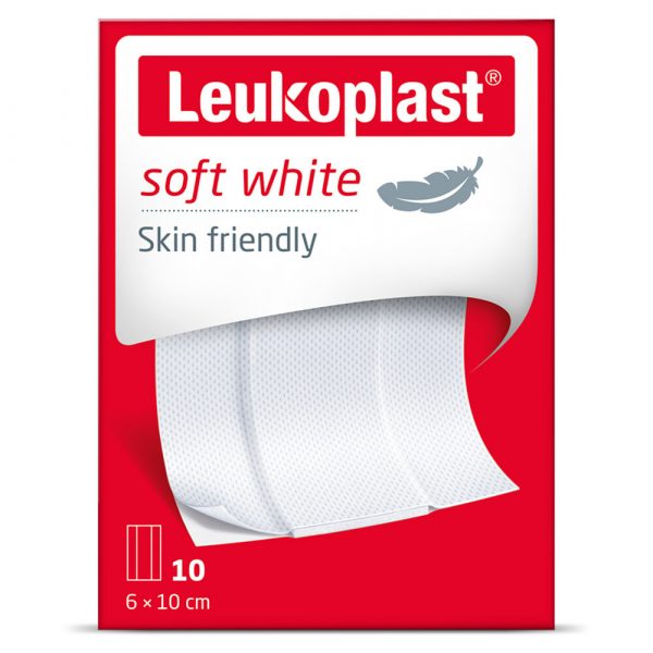 Leukoplast Wondpleisters Zacht 8 x 10 cm Soft White 10 stuks