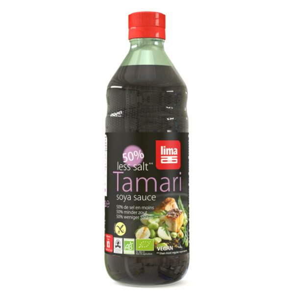 Lima Tamari 50% minder Zout Bio 500 ml