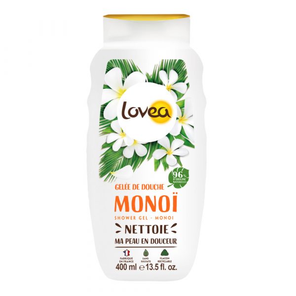 12x Lovea Sulfaatvrije Douchegel Monoï 400 ml