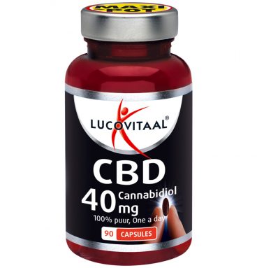 Lucovitaal CBD Cannabidiol 40mg Maxi Pot 90 capsules