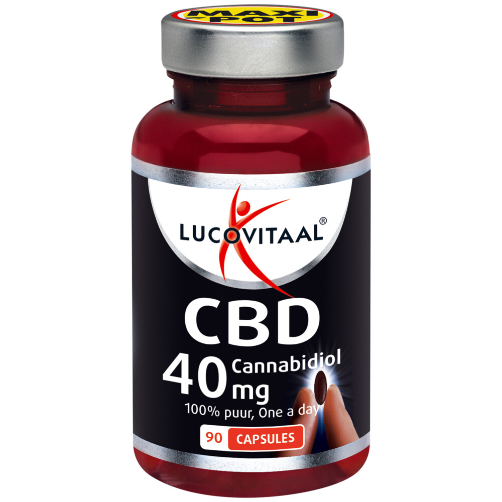 Lucovitaal CBD Cannabidiol 40mg Maxi Pot 90 capsules