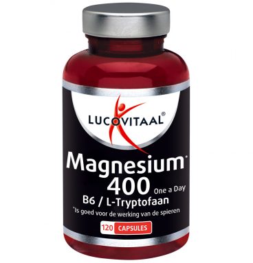 Lucovitaal Magnesium 400 met l-tryptofaan 120 capsules