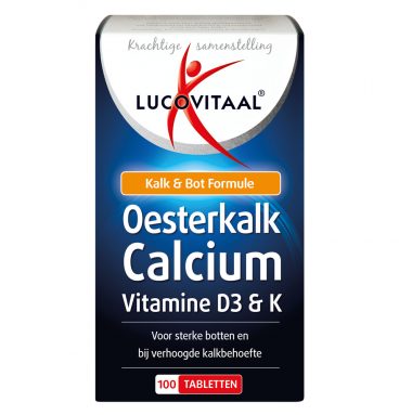 Lucovitaal Oesterkalk Calcium Vitamine D3&K 100 tabletten