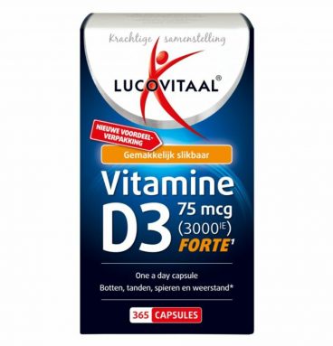 Lucovitaal Vitamine D3 D3 75mcg (3000IE) Forte 365 capsules