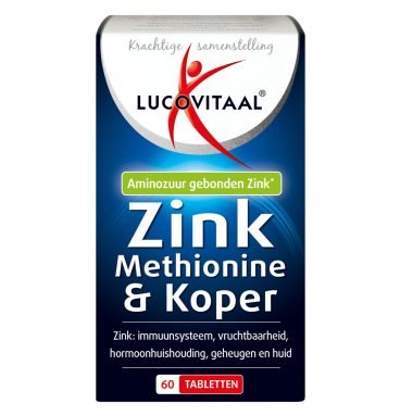 Lucovitaal Zink Methionine&Koper 60 tabletten