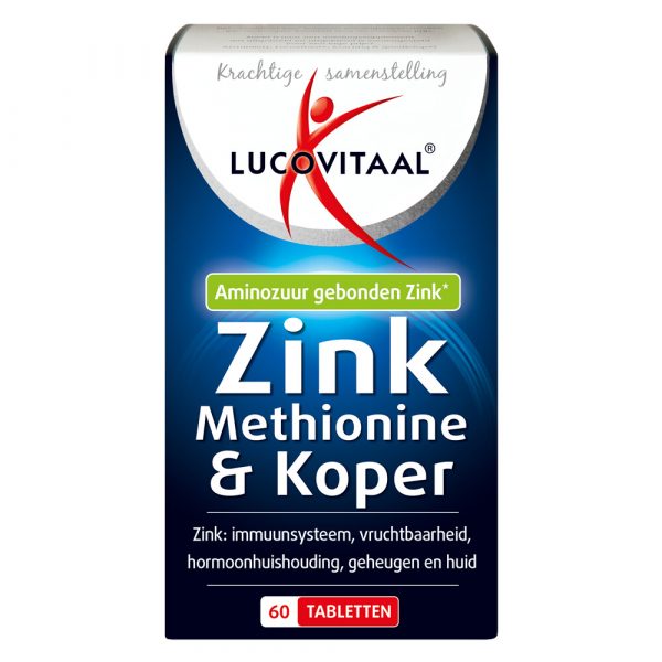 Lucovitaal Zink Methionine&Koper 60 tabletten