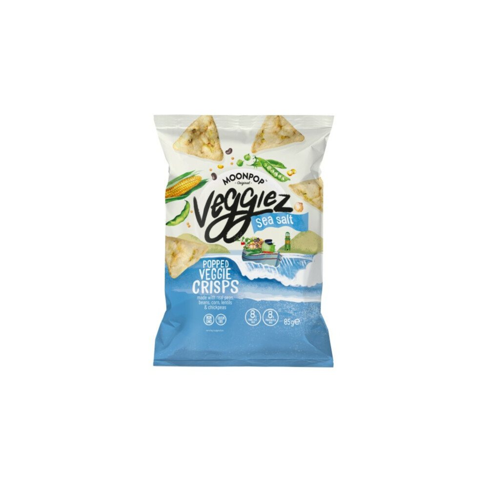 Moonpop Gepofte Groentechips Zeezout 85 gr