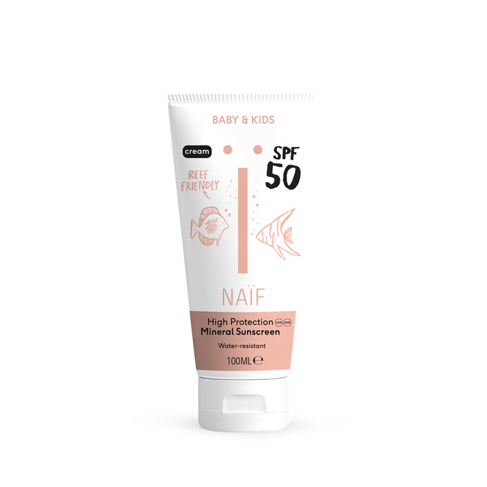 2x Naif Zonnebrandcrème Baby&Kids SPF 50 100 ml