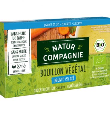 Natur Compagnie Groentebouillon zonder Zout Bio 8 stuks