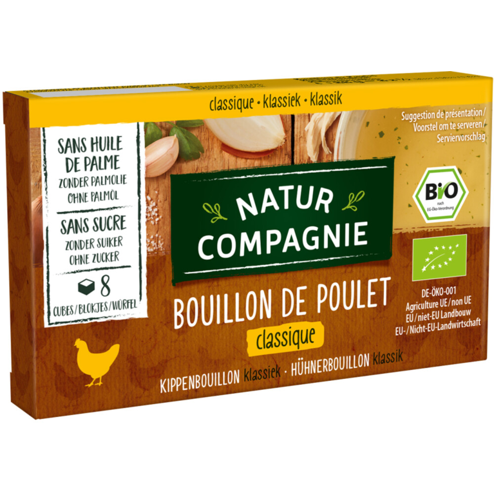 Natur Compagnie Kippenbouillon Bio 8 stuks