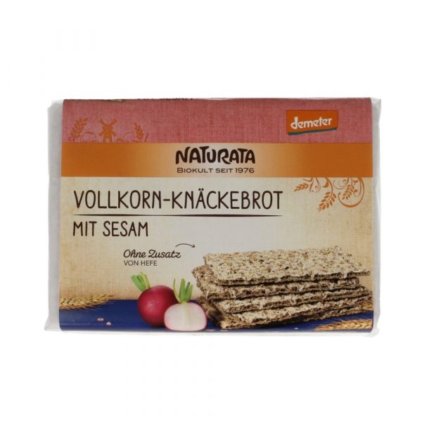 Naturata Biologisch Knackebrod Sesam Demeter 250 gr