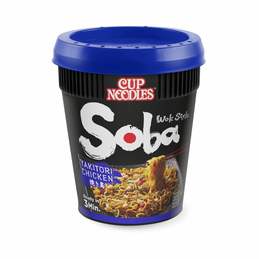 4x Nissin Soba Cup Yakitori Chicken 89 gr