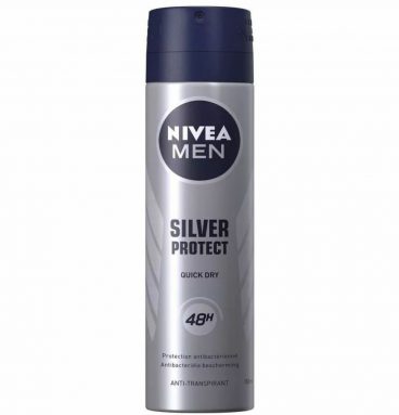 6x Nivea Men Deodorant Spray Silver Protect Dynamic Power 150 ml