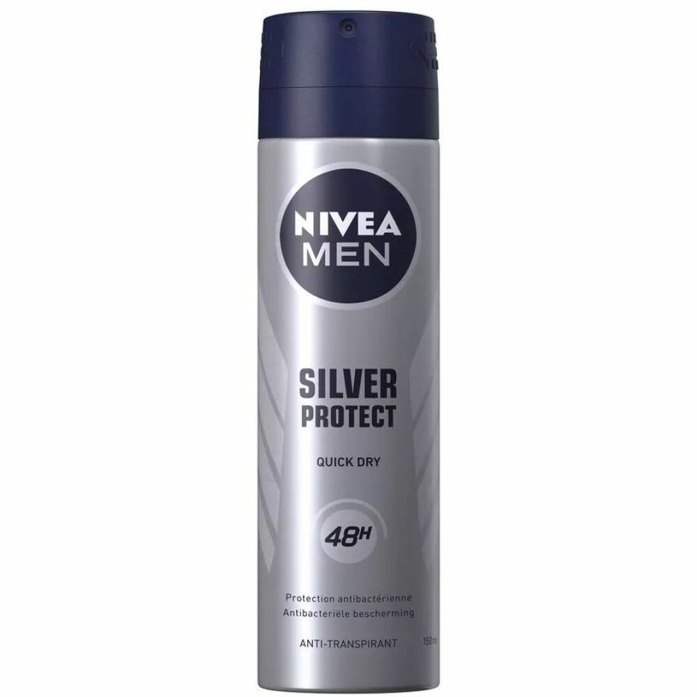 6x Nivea Men Deodorant Spray Silver Protect Dynamic Power 150 ml