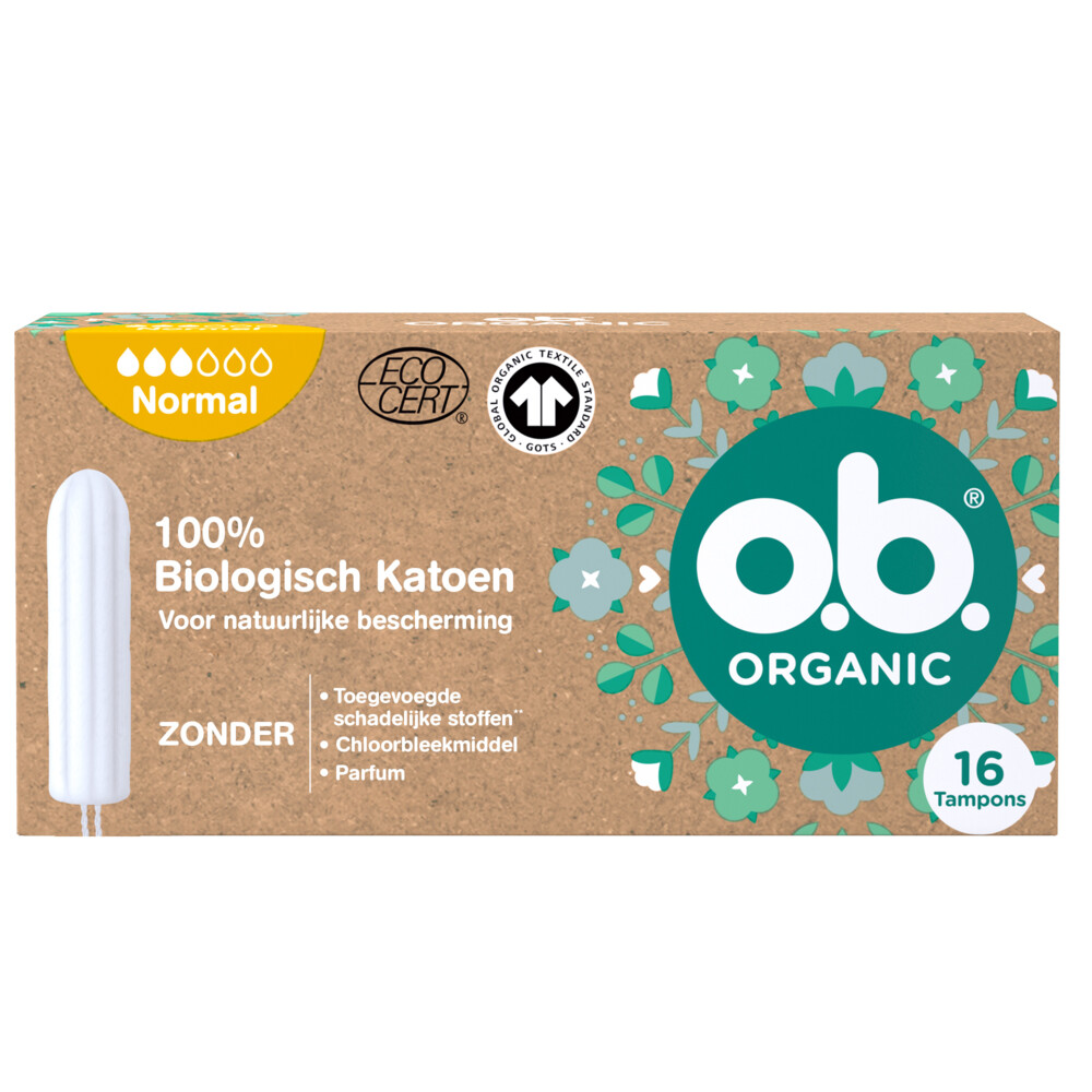 6x OB Organic Cotton Normaal 16 stuks