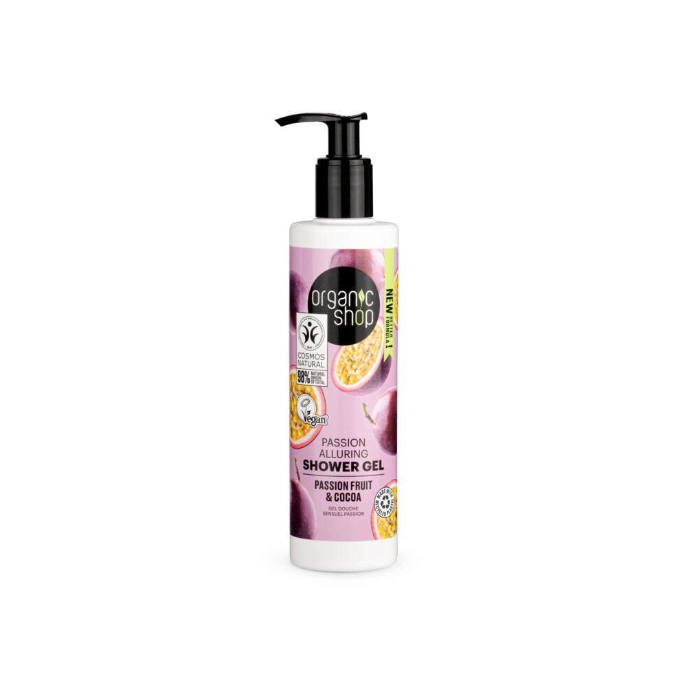 Organic Shop Passion Alluring Passion Fruit and Cocoa Shower Gel 280 ml