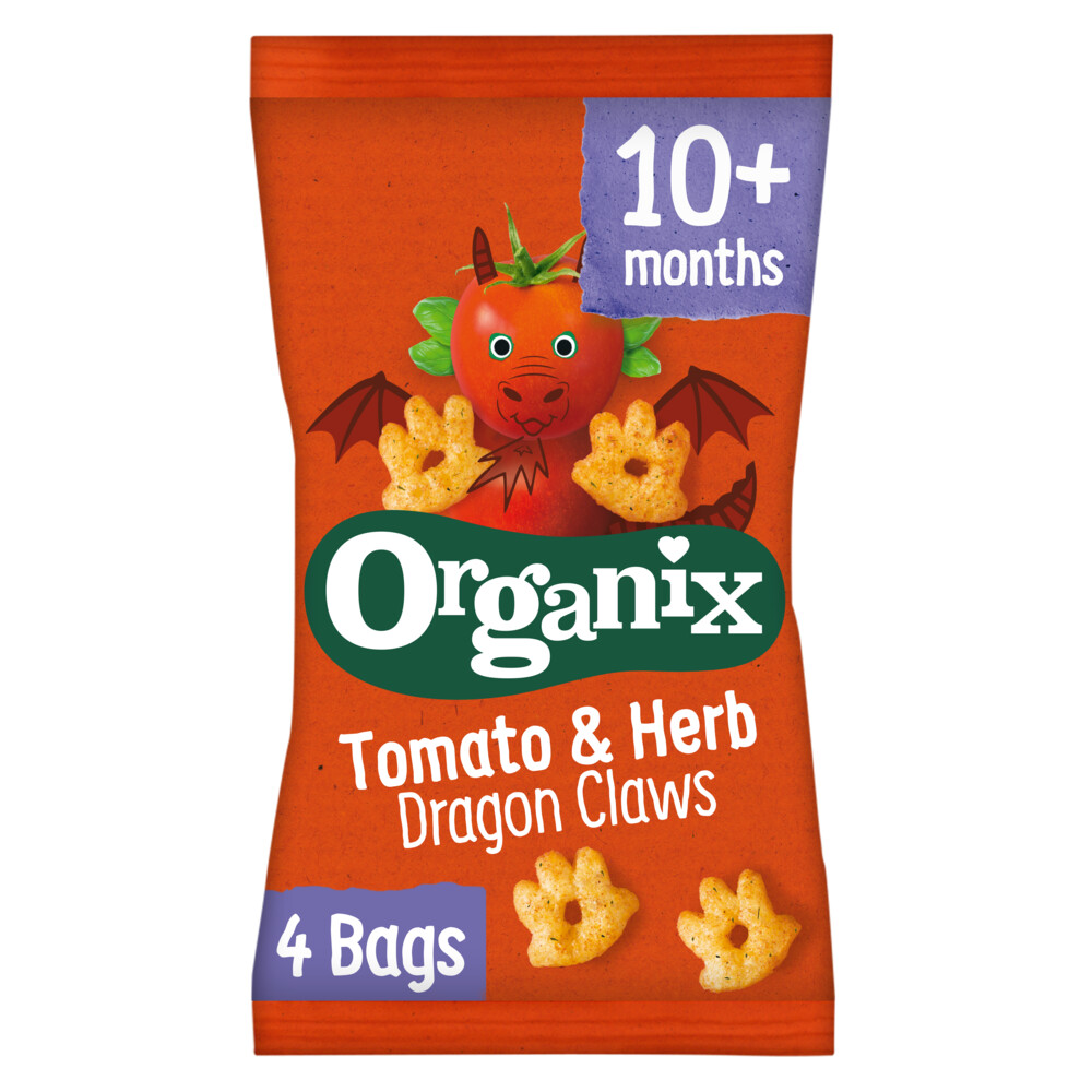 Organix Baby Knabbels 10+ m Tomaten Kruiden 4x15 gr