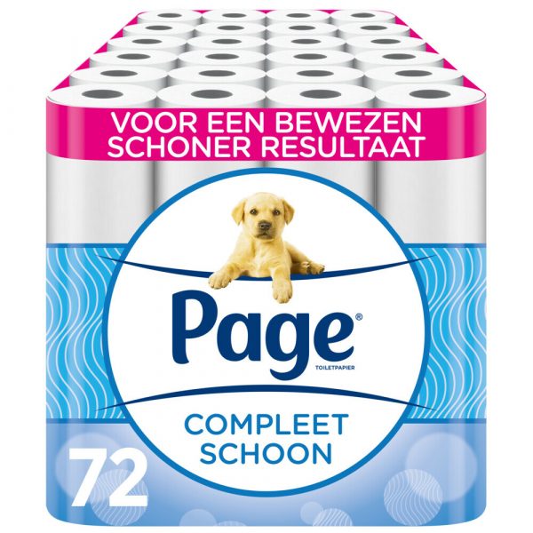 3x Page Toiletpapier Compleet Schoon 2-laags 24 stuks