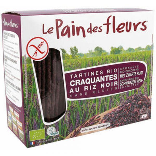 Pain fleur Zwarte Rijst Cracker Bio 150 gr