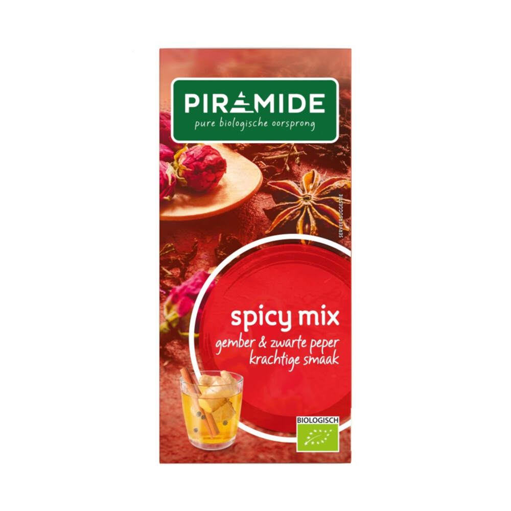 Piramide Biologische Theezakjes Spicy Mix 20 zakjes