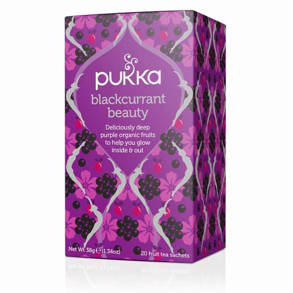 4x Pukka Thee Blackcurrant Beauty 20 stuks