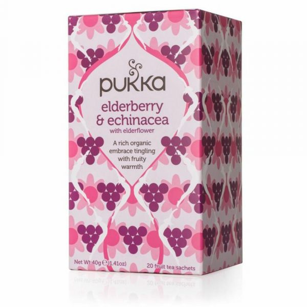 4x Pukka Thee Elderberry Echinacusda 20 stuks