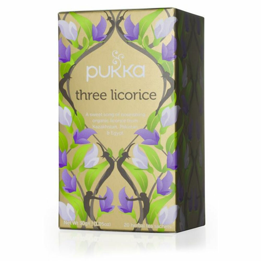 4x Pukka Thee Three Licorice 20 stuks