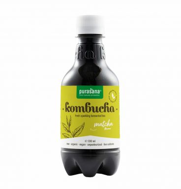 Purasana Kombucha Fresh Sparkling Tea Matcha Flavour 330 ml