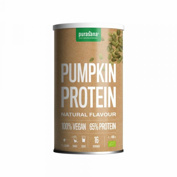 Purasana Vegan Proteine Pompoen Natuur Bio 400 gr