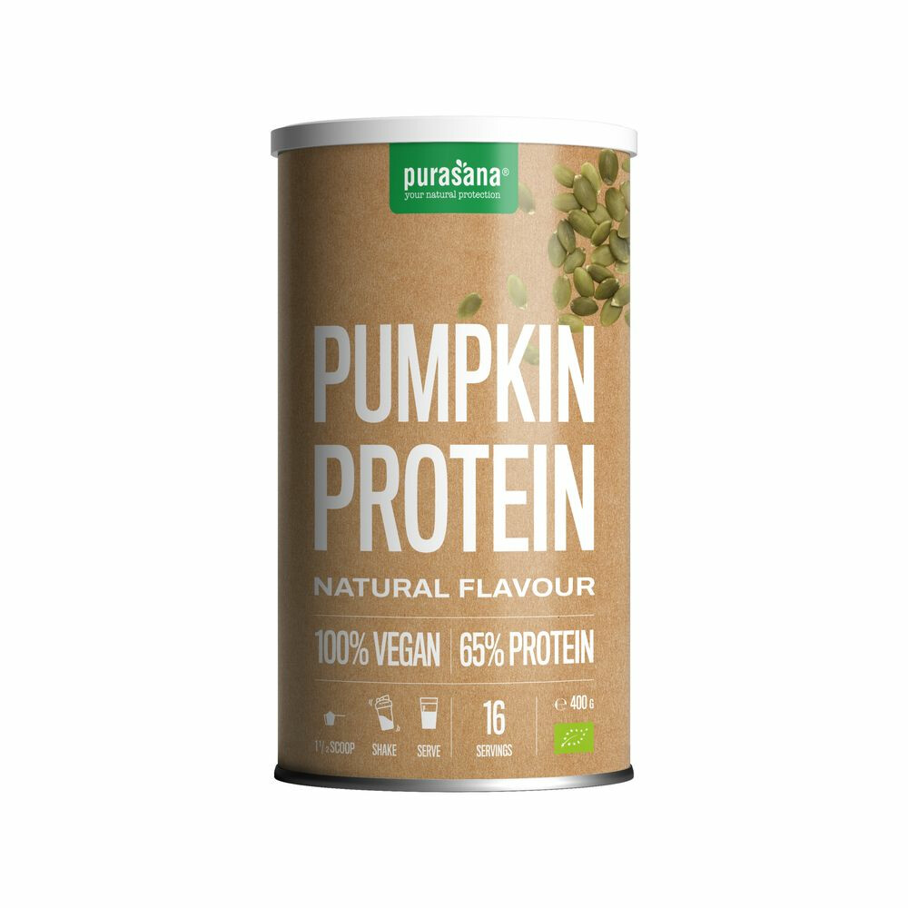 Purasana Vegan Proteine Pompoen Natuur Bio 400 gr