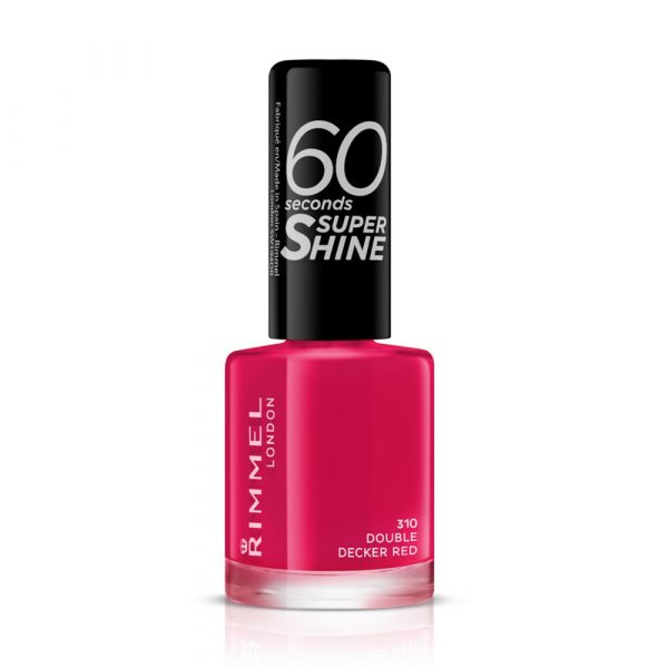 Rimmel London 60 Seconds SuperShine Nagellak 310 Double Decker Red