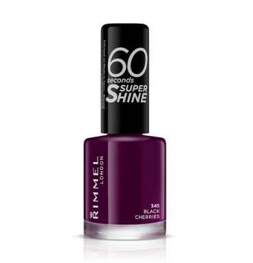 Rimmel London 60 Seconds SuperShine Nagellak 345 Black Cherries