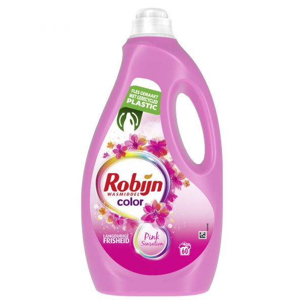 Robijn Vloeibaar Wasmiddel Pink Sensation Color 3 liter