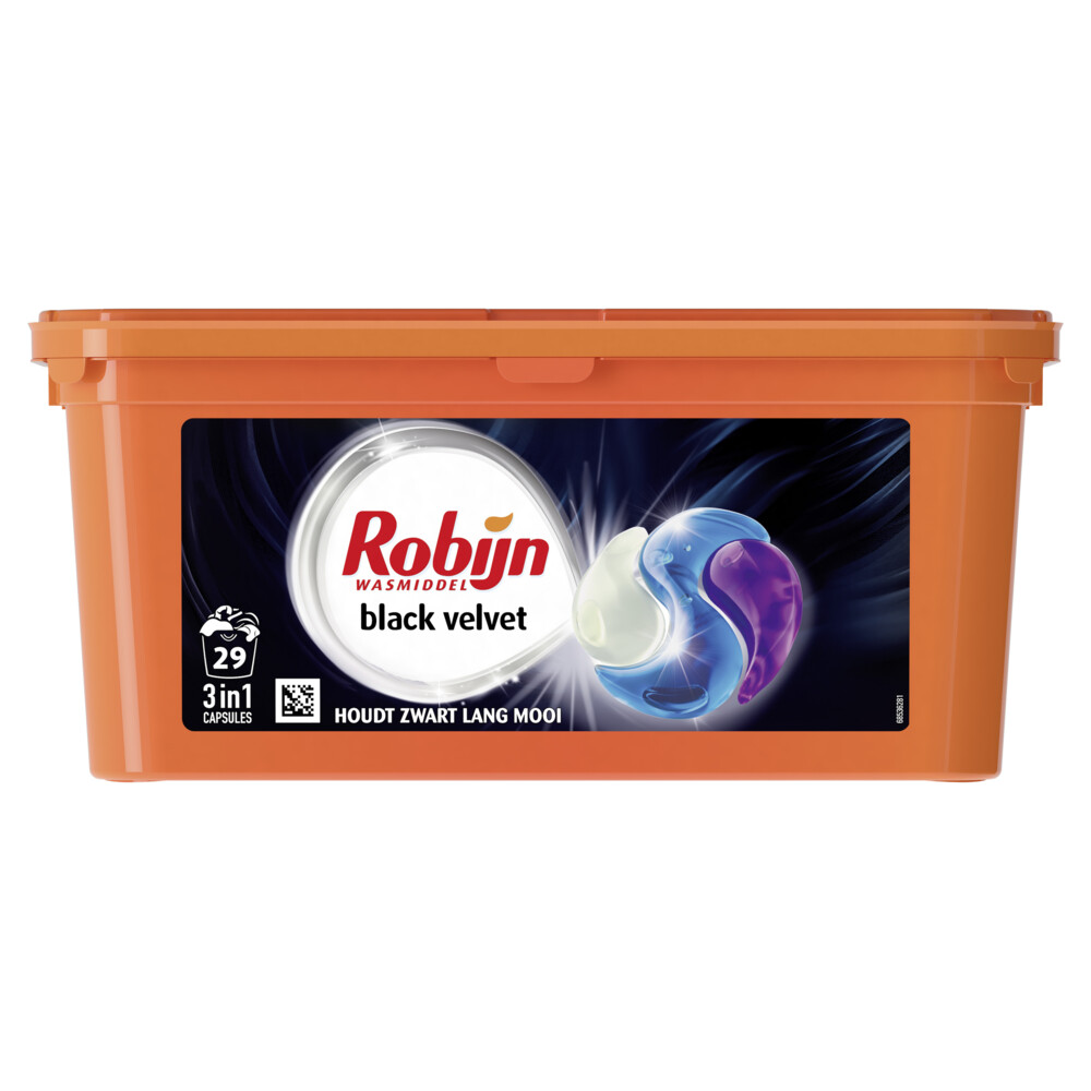 Robijn Wascapsules 3-in-1 Black Velvet 29 stuks